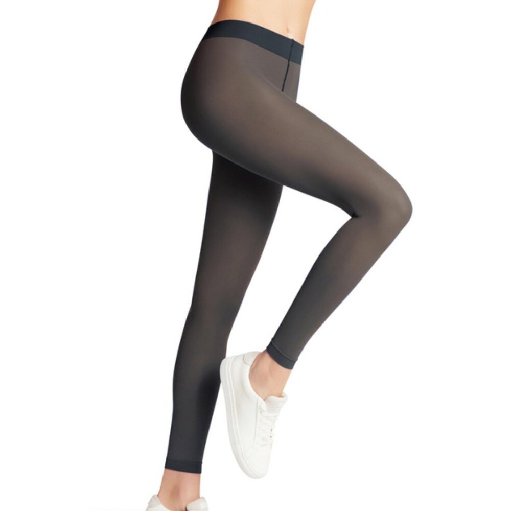Gray Footless Tights for Women ankle length Pantyhose/ Leggings